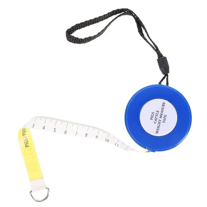 DOITOOL Professional Animal Measuring Tape for Goats Horses Cattle and Pigs Tearproof Retractable Weight Tape with Markings for Accurate Livestock Measurement Farms