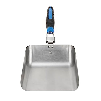 Razor Griddle Food Scooper, Multi-Purpose Stainless Steel Griddle Food Mover, Extra-Large Scooper for Bulk Meals, Vegies for Outdoor Cooking, BBQ, Grilling, Shovel Spatula for Stir Fry & More -08835RZ