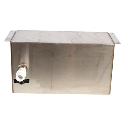 Heavy-Duty Stainless Steel Horse Water Trough (24" L x 13" D x 10" H) with Mounts