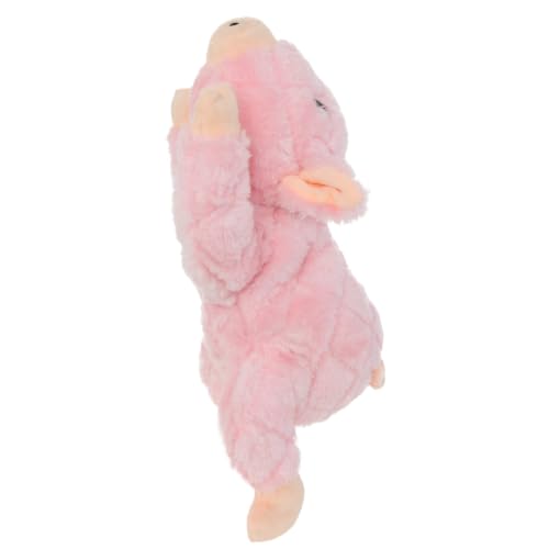 MIGHTY Tuffy Piggy Ultra Durable Plush Dog Toy | Multiple Layers & Reinforced Seams , Washable and Floats , Mighty® Construction - color: Large Pink Piggy