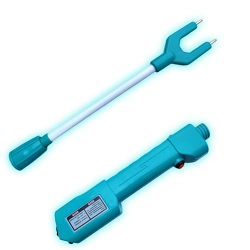 Cattle Prod Waterproof Cattle Prod with LED Light, Rechargeable Electric Livestock Prod