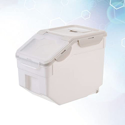 TOYANDONA Bird Food Storage Container Airtight Grain Storage Barrel Sealed Buckle Elegant and Functional