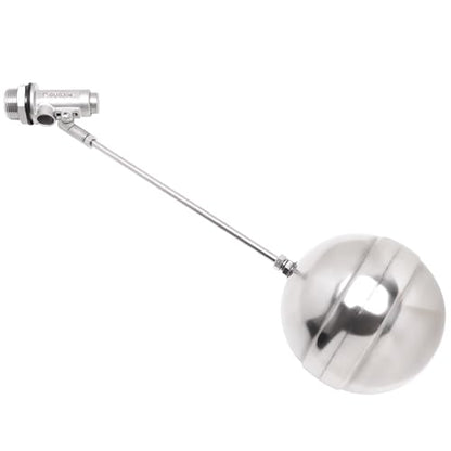 Stainless Steel Float Ball Valves - 1" NPT Male Thread Flow Control Float Sensor Valve Automatic Water Level Control Float For Tank Pond Water Tower (pack of 2) - size: 1 Inch