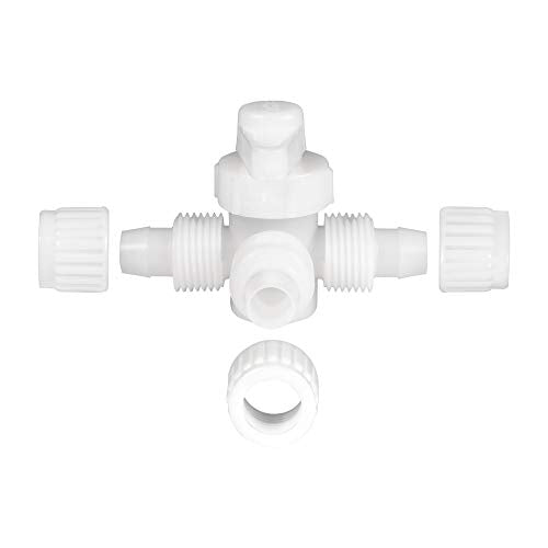 RecPro 1/2" Flair-It T Fitting – PEX & Gray Tubing Plastic Tee Connector | No Crimp RV Plumbing Fitting | Leak Resistant (5 Fittings) - size: 5 Fittings