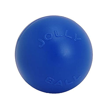 Jolly Pets Push-n-Play Ball Dog Toy, 14 Inches/Extra-Large, Blue (314 BL), for All Breed Sizes - color: Blue, size: 14 Inches/ Extra-Large
