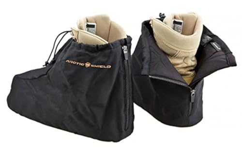 ArcticShield Over The Boot Insulators for Hunting, Fishing & Outdoors - color: Black, size: Large (10-11)