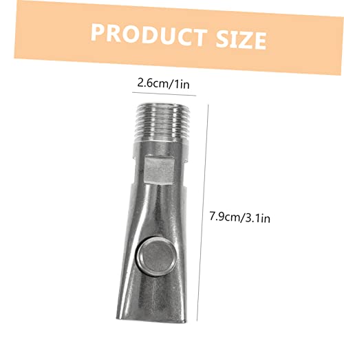 BESPORTBLE 5pcs Stainless Steel Automatic Pig Waterer with Nipple Drinkers for Piglets Livestock Leak Water Feeder Saving Water and Labor for Farm Animals
