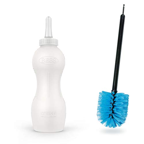 BESS Calf Nursing Kit - 2qt Screw-on Bottle, Bottle Brush, 2 Inserts