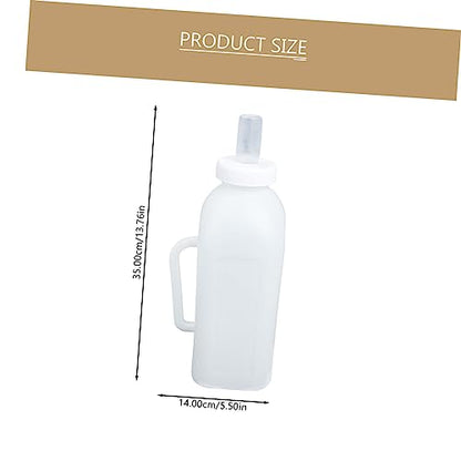 BESPORTBLE 2L Calf Nursing Bottle 4-Pound Feeder Handle Silicone Calf Milk Bottle for Animal Feeding