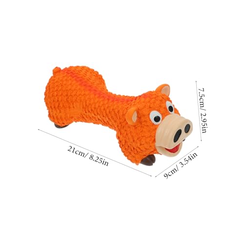 POPETPOP Pet Chewing Toy Interactive Molar Plaything for Dogs and Squeaky Pig Design for Boredom Relief and Training Fun