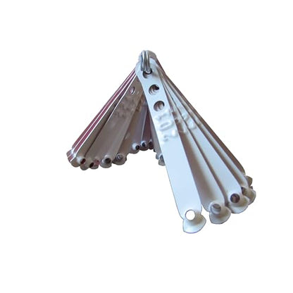Leg Bands NOT Stamped Aluminum Chicken Poultry Duck Leg Identification Rings (100, White) - color: White