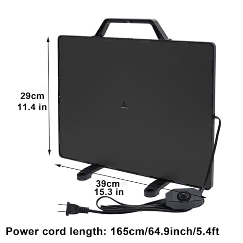 PINNKL 140W Warmer Pet Heater for Chicken Coop, Energy Efficient Design Safer, 50-80℃ Adjustable Temperature Dog Chick Brooder Heating Plate Heating Plate for Chicks Poultry Pets