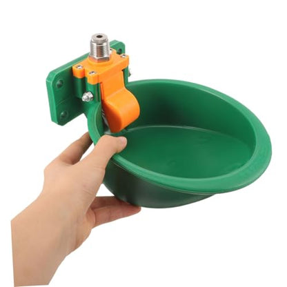 Happyyami Automatic Drinking Bowl for Livestock Goat and Sheep Water Dispenser Plastic Water Trough Float Valve Self-Filling Cattle Waterer for Farms