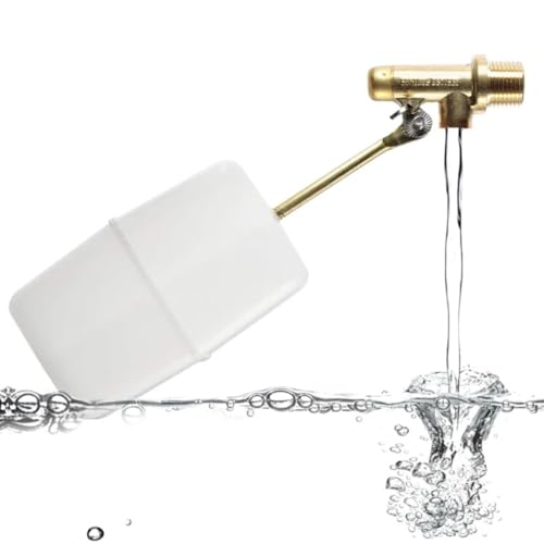 FT150B Made In USA 3/8″ Auto Fill Float Valve – Automatic Water Level Control for Pool & Water Tank – Fits 8″ Canister – Wingnut Adjustment, 3″ Arm, 2.25 GPM, 125 PSI – Pool & Spa Autofill Valve