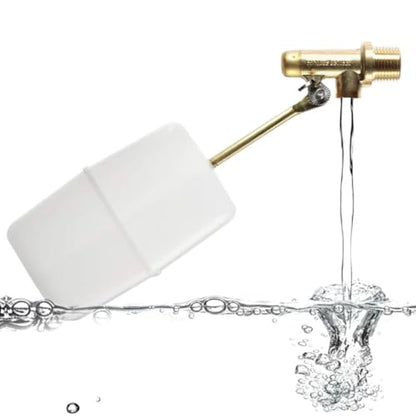 FT150B Made In USA 3/8″ Auto Fill Float Valve – Automatic Water Level Control for Pool & Water Tank – Fits 8″ Canister – Wingnut Adjustment, 3″ Arm, 2.25 GPM, 125 PSI – Pool & Spa Autofill Valve