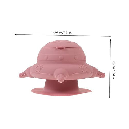 HEMOTON Silicone Puppy Milk Feeder Bowl with Teats Breastfeeding Tool for Newborn Pets Durable and Reusable for Puppies and Kittens Portable and Convenient Feeding