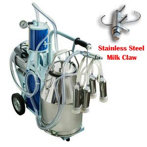 INTBUYING 304 Stainless Steel Milk Claw for Piston Milking Machine Milker Cow