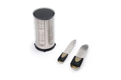 KitchenArt 2 Cup Pro Essentials Gift Set, 6.5x6.5x7", 3-Piece Set | The Essentials for Baking & Cooking | Adjustable Teaspoon, Tablespoon & 2 Cup Measuring Cup | Kitchen Measuring Gadget Set - size: 3-Piece Set