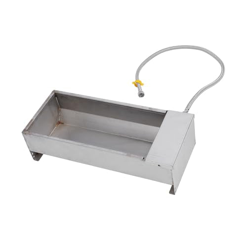 ZJchao Large Capacity Automatic Livestock Trough, Animal Drinking for Geese, Cows & Poultry, 19.69 x 8.27 in, Compatible with Farm Breeding Places