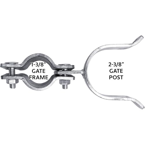 1-3/8" x 2-3/8" Chain Link Fence Gate Fork Latch - Galvanized - with Hole for Padlock - CASE Qty 25 - size: 1-3/8" X 2-3/8" Case