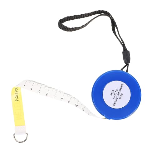 Animal Weight Measuring Tape 2.5m Blue Pig Cattle Goat Body Tape Measure for Livestock Chest Girth and Weight Measurement Farm Use Style