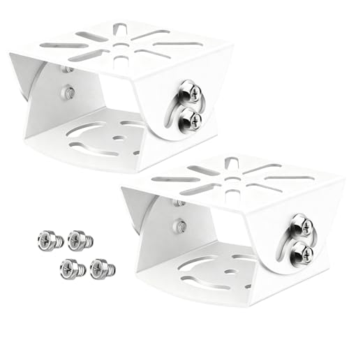 2 Pack CCTV Security Camera Duckbill Mount Bracket - Heavy Duty Steel Universal Adapter for PTZ/Dome/Bullet Cameras, Wall/Ceiling/Pole Compatible, Fits Solar Panels