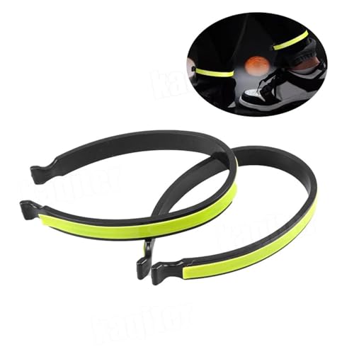 16pcs Cycling Reflective Trousers Bands Clips Strap Bicycle Ankle Leg Bind Bandage Pant Windproof Clip - color: Gray+Green