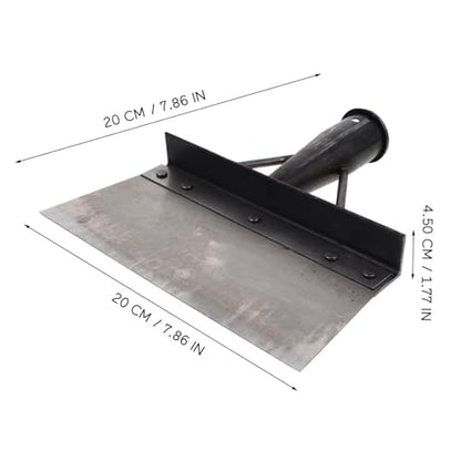 Multi-Functional Poultry Dung Shovel for Farm Use Heavy-Duty Metal Excrement Cleaner Long Handle for Chicken Duck and Pig Farms