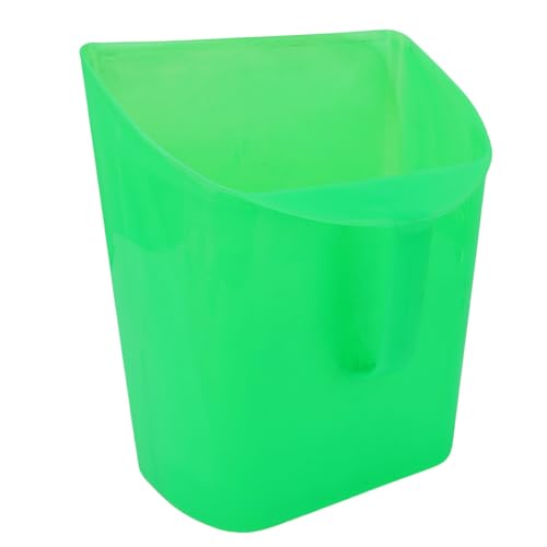 Plastic Enclosed Feed Scoop, Enclosed Bucket Shovel Plastic Animal Dry Food Utility Scoop with Convenient Handle, for Horse Bird Chicken Livestock