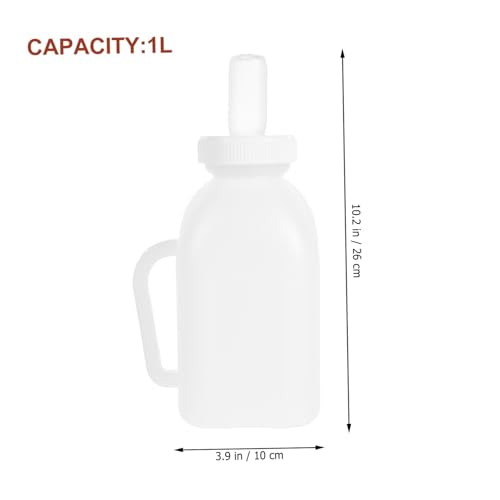Farm Calf Nursing Bottle Heavy Duty Sheep and Cow Milk Feeding Bottle Large Opening for Filling Lightweight and Portable
