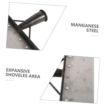 ORFOFE Heavy Duty with Manganese Steel Livestock Manure Scraper Board Sturdy Shovel and Rake for Efficient Barn and Pasture Cleaning