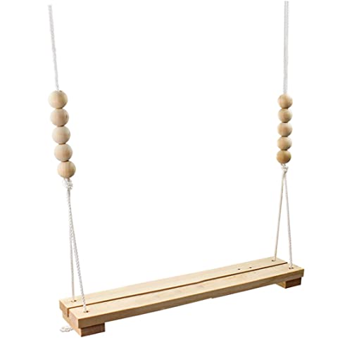 Chicken Swing Toy for Coop Safe Wooden Accessories Large Perch Ladder for Poultry Run Rooster Hens Chicks Pet Parrots Stress Relief for Birds Swings