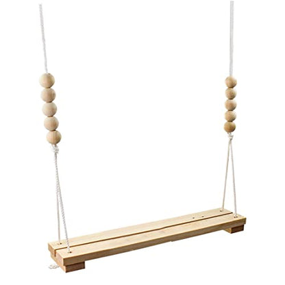 Chicken Swing Toy for Coop Safe Wooden Accessories Large Perch Ladder for Poultry Run Rooster Hens Chicks Pet Parrots Stress Relief for Birds Swings