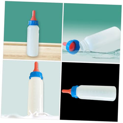 Mipcase 4pcs Piglet Bottles for Newborn Lambs Kitten Calves Goat Pet Feeding Bottle Set