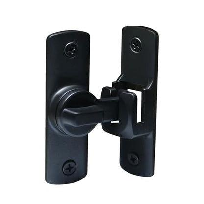 Upgraded Barn Door Lock - 90/180 Degree Flip Door Latch, Protecting Safety Sliding Gate Latches for Barn, Garden, Bathroom, Cabinet, Window, Sliding Door