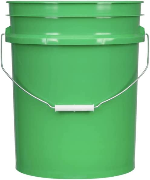 House Naturals 5 Gallon Food Grade BPA Free, Made in USA Plastic Bucket (3 Colors) with Air Tight Screw On lid, (Pack of 3)