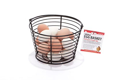 Little Giant® Small Egg Basket | Basket for Carrying and Collecting Chicken Eggs | Wire Egg Basket | Egg Collecting Basket - size: Small