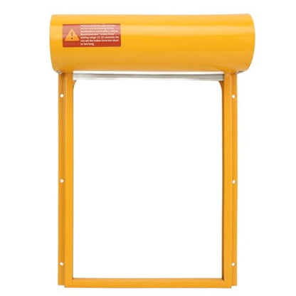 Automatic Chicken Coop Door, Solar Powered Chicken Door Opener with Timer LED Display for Duck Goose Poultry Safety (Yellow) - color: Yellow