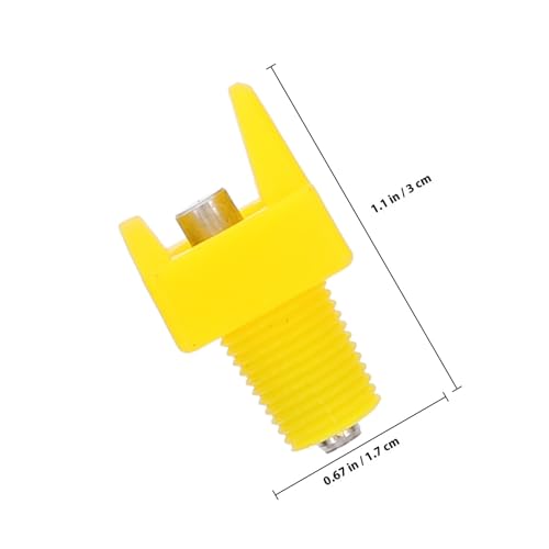 HEMOTON Automatic Poultry Waterer Nipples Set for Chickens with 12 Yellow Nipples, Installation Wrench and Drill Bit, Poultry Drinking Device for Agricultural and Livestock Use