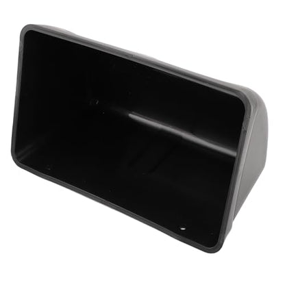 Plastic Hanging Chicken Feeder with Clips, Large Capacity, Black, 11.2x5.5 Inch - Space Saving, Durable Material, Ideal for Poultry and Livestock Feeding