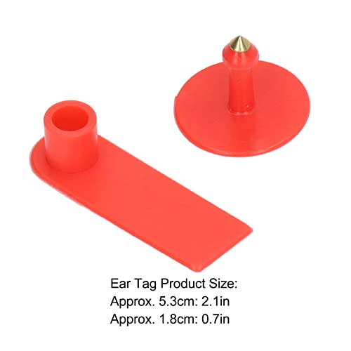 10pcs Blank Cattle Ear Tag, Handwritable Livestock Ear Tag Kit Animal Ear Label Ear Tag Applicator Cow Blank for Goats Sheep Pigs Cows Cattle