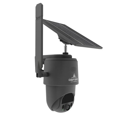 TACTACAM – Defend 360 Cellular Security Camera, 4K Photos, 1080p Video, Solar + Rechargeable Battery, 360° Pan/Tilt/Zoom, LTE Cellular, Motion Alerts, Weather Resistant