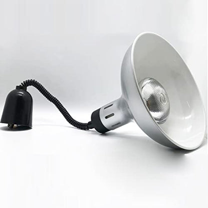 KOUDA Commercial Food Warmer Lights Telescopic Heating Lamps for Buffet Kitchen Restaurant (Dia.29cm,Adjustable Height.60-150cm) (Silver) - color: Silver