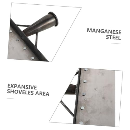Beavorty Multifunctional Animal Dung Shovel and Barn Manure Scraper for Livestock Farm Cleaning 38cm Manganese Steel Heavy Duty Scraper Tool for Barn and Pasture Maintenance