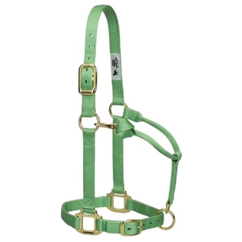 Weaver Leather Original Adjustable Chin and Throat Snap Halter, 1" Average Horse,Graphite