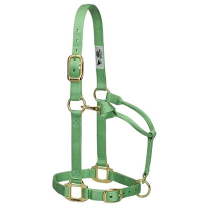 Weaver Leather Original Adjustable Chin and Throat Snap Halter, 1" Average Horse,Graphite