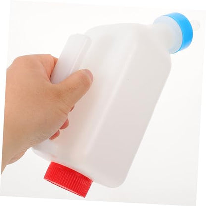 Hanging Lamb Feeding Bottle for Goats and Sheep Calf Nursing Container Adjustable Design Sturdy Animal Milk Feeder for Pets and Livestock