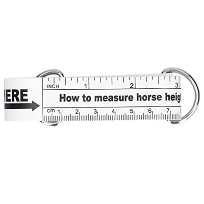 Horse Weight Tape 2.42m | Damp - Proof & Tear - Resilient for Farm | Portable Animal Measuring Tool for Horses/Livestock | Dual - Sided Scale in cm & Inch