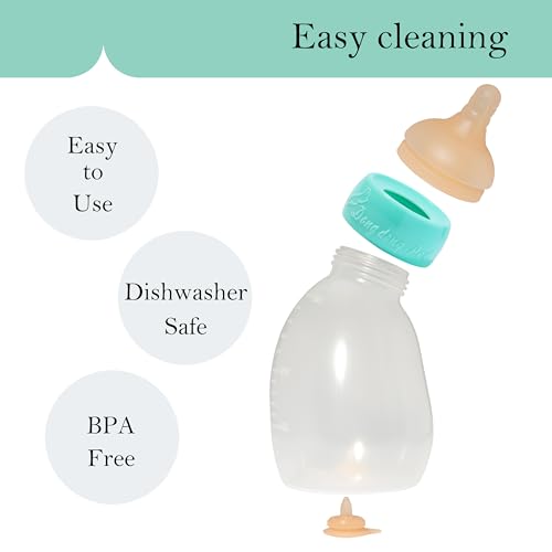 Doggiema Puppy Feeder Bottle, Silicone Feeding Nipple and Syringes for All Breed of Puppies and Other Animals Dongdong pet - size: Medium Dog (300ml)