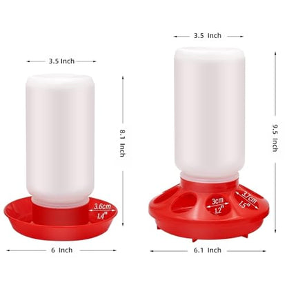 Chick Feeder Waterer Set for Chicken Chick Coop